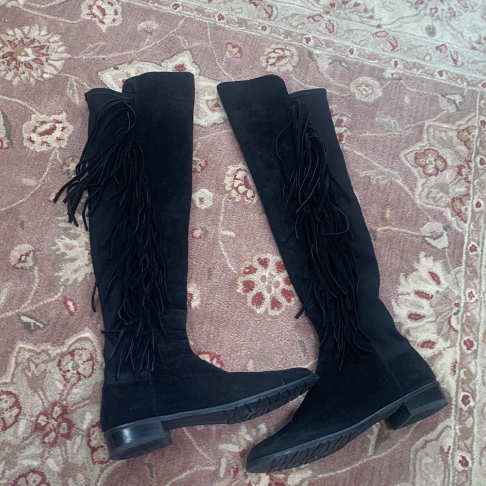 Stuart weitzman fringe boots